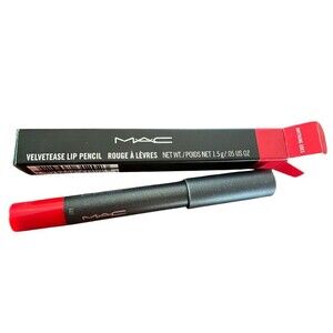 MAC Velvetease Lip Pencil Stick Gloss Anything Goes Red NEW Boxed AUTHENTIC
